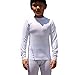 LANBAOSI Boys&Girls Long Sleeve Compression Soccer Practice T-Shirt White