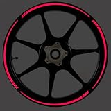 RED Reflective Speed Tapered Wheel Rim Tape Stripe fit Motorcycles, Cars, Trucks