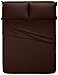Amazon Brand – Pinzon Signature Cotton Heavyweight Velvet Flannel Sheet Set - California King, Italian Roast