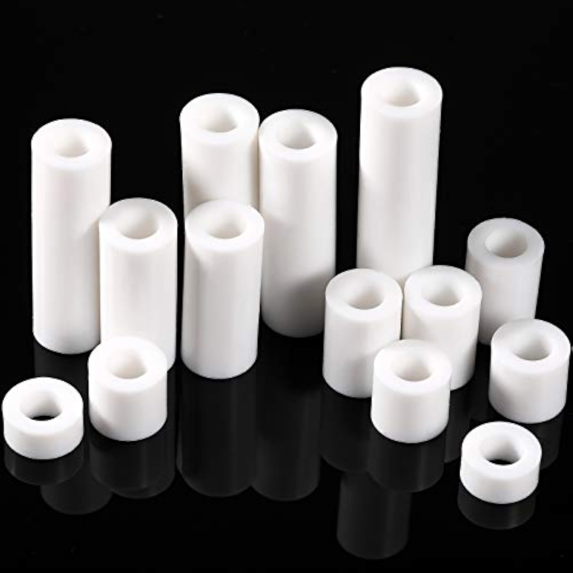 120 Pieces Outlet Screw Spacers White Rubber Round Spacer