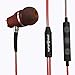 Symphonized NRG 3.0 Earbuds in-Ear Headphones, Wood Noise-isolating Earphones with Microphone & Volume Control (Crimson Red & Hazy Gray)thumb 2