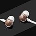 Miger in-Ear Wired Earphones, Noise Isolating Sweatproof Earbuds Headphones Built-in Mic for Running Jogging Gym Workout(Gold)