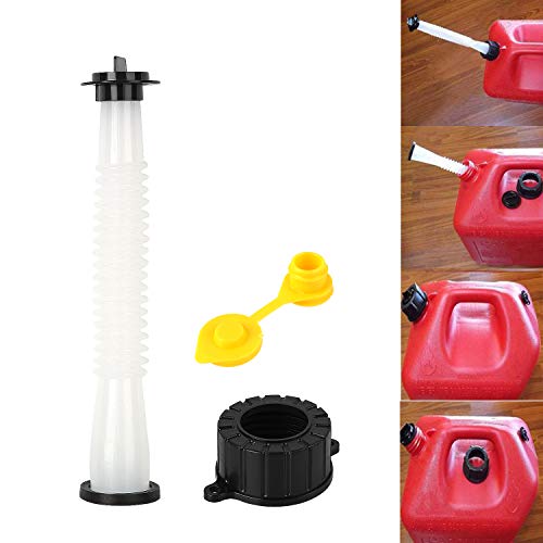 JUFOSIEN Universal Gas Can Spout Replacement Kit, Fits Most Cans, Blitz