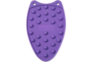 The Quilted Bear Mini Iron Rest - Silicone Heat Resistant Mat for Stress-Free Crafting, Sewing & Quilting Supplies - Durable and Protective Surface for Mini Iron (Purple)
