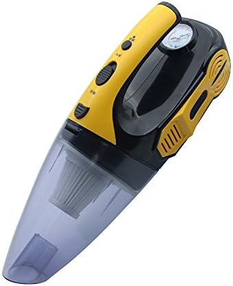 LLZXCQ Car Vacuum Cleaner/Cars/Home/Cars/Inflatable Pumps/Strength/12V/In-Vehicle/Wet & Dry/Quadruple/Car/Vacuum Cleaner, Yellow