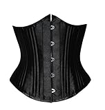 Senchanting Women's 26 Double Steel Boned Underbust Corset for Waist training