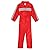 Boys Red Racecar Driver Jumpsuit (Choose Size)