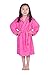 Texere Kid's Hooded Terry Cloth Bathrobe (French Rose, Small) Best Gifts for Niece Nephew KB0101-FRR-S