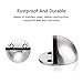 HaloVa Door Stopper, Free Punch Stainless Steel Brushed Door Stop, 3M Adhesive Door Holder Doorstop for Hotel Home Restaurant, No Need to Drill, Silver
