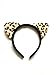 Headband Shiny Hair Hoops Cute Fluffy Hair Accessories for Women Girls Daily Wearing & Party Favor Decoration (12 Cheetah Ear)