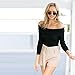 Elevin(TM)Women Sexy Short Top Tight Knitting Sweater Off-Shoulder Strapless T-shirt