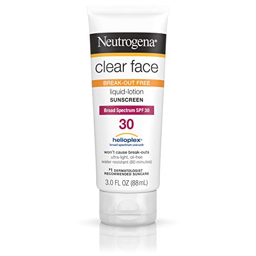 Neutrogena Clear Face Break-Out Free Liquid-Lotion Sunscreen SPF 30 3 oz