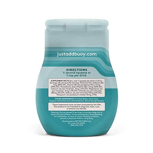 Buoy Electrolyte Drops 40 Servings No Sugar, No Sweeteners Trace