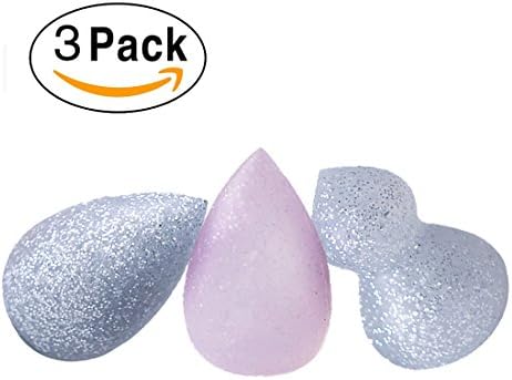 Wonbye Silicone Makeup Sponge Blender Silisponge - 3 Pack Silicone Puffs, Zero Makeup Waste for Blending Liquid Foundation or Creams