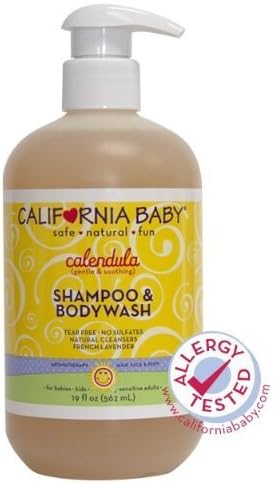 This natural skin-soothing formula is powered by the Calendula (kal' len' dula) flower, a botanical that has been used to nourish the skin for centuries - California Baby Calendula Shampoo &amp; Bodywash 19 Fl Oz