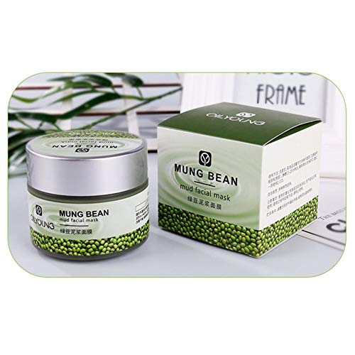 Nutrition Deep Cleaning Mung Bean Paste Mud Facial Mask Cream Moisturizing Brightening Shrink Pores Oil-Control Cleanser 2018 - Thumbnail 2