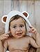 MICHLEY Animal Face Hooded Baby Towel Cotton Bathrobe for Boys Girls 2-6 Year Blue