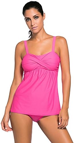 New No Steel Ring Gather Bikini Sexy Split Mother Swimwear Swimsuit 41933,Pink,XL