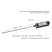 Digital Meat Cooking Thermometer Probe - Supertempo Stainless Steel Long Probe Electric Instant Read Thermometers For BBQ Polder Kitchen Grill Bath Water, Black + Red
