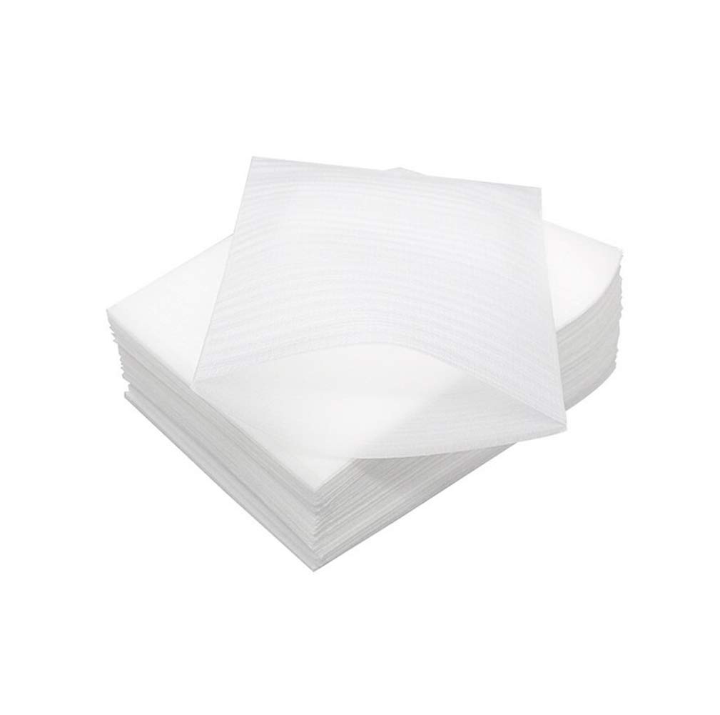 Photo 1 of 100PCS 4 x 6 Inch Foam Pouches Foam Wrap Cushion Pouches Foam Wrap Sheets Packing Pouches Moving Supplies for Packing Storage or Shipping (White)