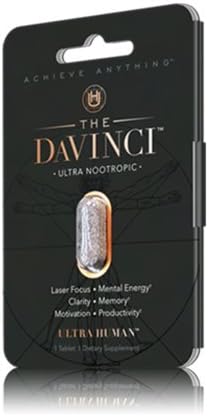 The DaVinci | Ultra Nootropic Brain Booster | Designed for Laser Focus, Mental Energy, Confidence and Social Fluency (3 Tablets)