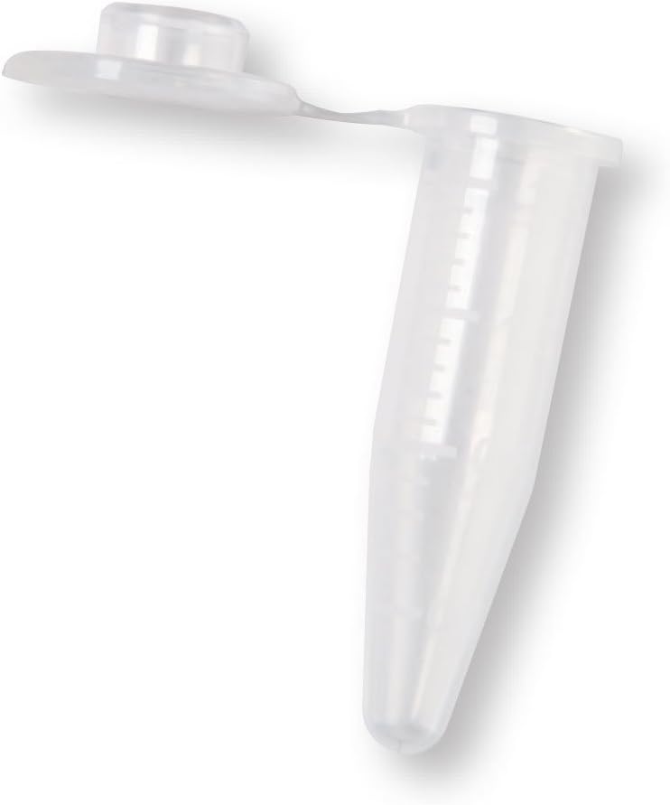 1.5/1.7ml Microcentrifuge Tubes, Clear, Boilproof, Polypropylene, 10 Boxes of 500 Tubes/Unit