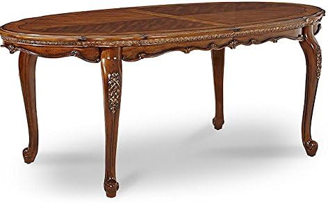 Lavelle Melange Oval Leg Dining Table-Arm Chair-Side Chair Dining Room Furniture by Aico Amini (7 PC Dining Set)