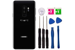 Replacement Rear Housing Battery Back Door Cover for Samsung Galaxy S9 G960 Glass Panel Case with Adhesive Preinstalled Repai