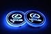 2pcs LED Car Cup Holder Lights for Lexus, 7 Colors Changing USB Charging Mat Luminescent Cup Pad, LED Interior Atmosphere Lamp