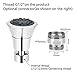 360° Swivel Faucet Aerator, Kitchen Bathroom Sink Faucet Sprayer Attachment, Faucet Nozzle Filter Diffuser + Adapter + Dishcloth