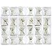AiXiAng 24 Pack Wedding Favors Lily Style Candle Favors Gift Boxed with Thanks Cards for Bridal Shower Gifts or Baby Shower Favors Decorations