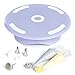 Cake Turntable by LAVANDIN - Rotating Cake Stand - Cake Decorating Supplies - Lavandin's Exclusive Online Cake Decorating Video Tutorials - Complete with Flower-Making Kit