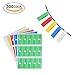 Cable Labels,LANMU Self-adhesive Cable Label,Cable/Cord Identification Tags,10 Sheets 300 Labels,A4 Size Waterproof Tear Resistant Labels Works with Laser Printer(5 Assorted Colors)