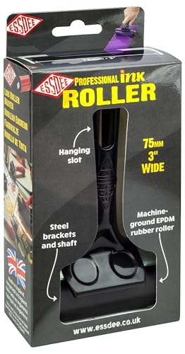 ESSDEE DR3B Professional Roller/Brayer 75mm, Black