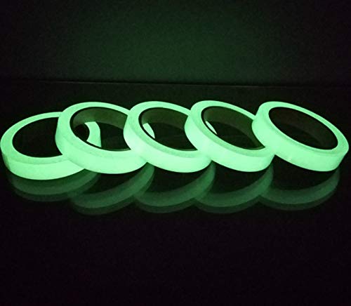 Glow in The Dark Tape 30' ft Length x 1 Inch Wide, Premium Quality Non-Toxic, 12 Hour Glow. Sticks Easily & Waterproof. Perfect for Home and Office use. - Thumbnail 2