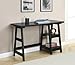 Convenience Concepts Designs2Go Trestle Desk with Shelves, 47