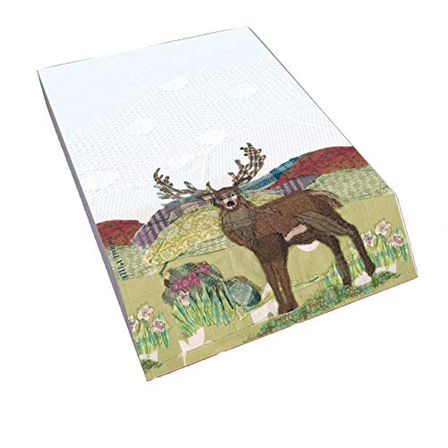 Padblocks Slant Pad - Tweedie Stag Landscape by Abigail Mills