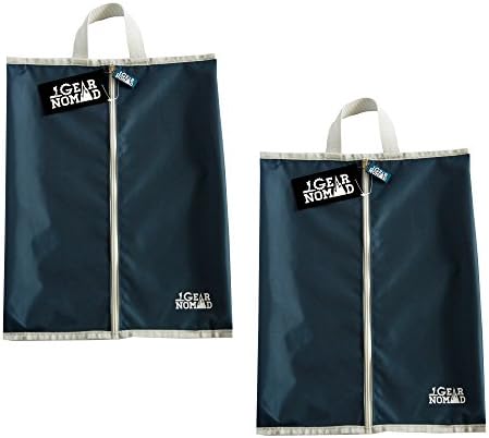 Shoes Sneaker Bag Case Organizers Nylon Travel Bags Zippers (16x12 inch, 2 Pack)