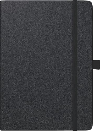 BRUNNEN Kompagnon 791 66 (2025), 2 pages = 1 semaine, format A5, 144 pages, avec couverture baladek, noir