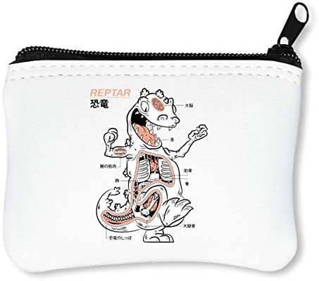 Reptar Raptor Japanese Style Zipper Wallet Coin Purse