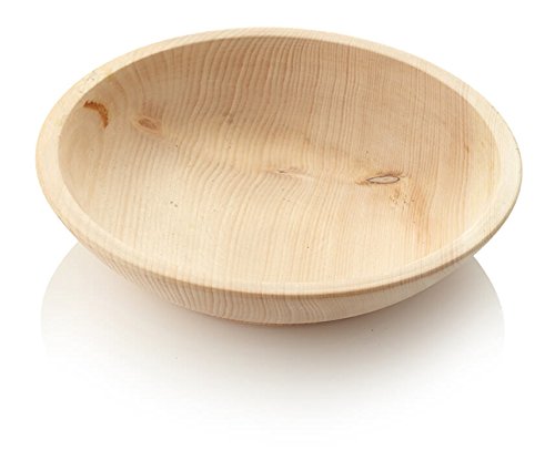 Swiss Pine Bowl, Turned, Natural, 20 cm Diameter, Made from 100% Alpine Pine Wood Bowl