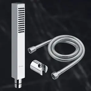 InBath Hand Shower for Bathroom|Bathroom Handheld Shower with 1.5 mtr Stainless Steel Flexible Hose Pipe and Wall Hook (ABS)| Hand Shower Full Set|Chrome Finish|Single Flow|TSH-6010