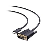 Cable Matters USB C to DVI Cable (USB-C to DVI Cable) in Black 6 Feet - Thunderbolt 3 Port Compatible for MacBook Pro, Dell XPS 13, 15, HP Spectre x360, Surface Book 2 (NOT Compatible with Mac Mini)