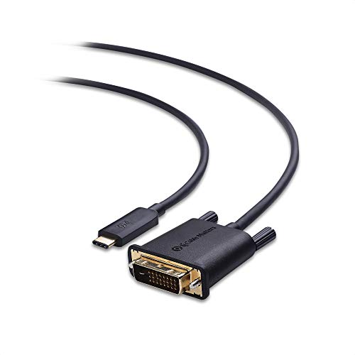 Cable Matters USB C to DVI Cable (USB-C to DVI Cable) in Black 6 Feet - Thunderbolt 3 Port Compatible for MacBook Pro, Dell XPS 13, 15, HP Spectre x360, Surface Book 2 (NOT Compatible with Mac Mini)