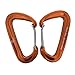 Wise Owl Outfitters Wiregate Carabiner Clip Set 12 KN Heavy Duty, Lightweight Aircraft Grade Aluminum - Great Gear for Hammock Camping - Wise Owl 
