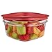 Rubbermaid Premier Easy Find Lids Food Storage Containers, 5 Cup, Racer Red
