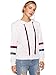 ROMWE Women's Casual Striped Drop Shoulder Long Sleeve Pullovers Hooded Sweatshirt