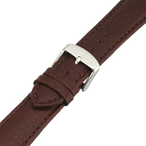 Hadley-Roma Men's MSM899RB-240 24-mm Brown Shrunken Grain Leather WatchStrap