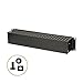 NavePoint 2U Plastic Rack Mount Horizontal Cable Manager Duct Raceway for 19 Inch Server Rack