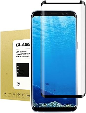 For Galaxy S8 Plus Tempered Glass Screen Protector ,Jyline Edge to Edge HD 3D Curved Protection Resistant Coated [ Anti-Bubble][Anti-Scratch] Screen Protector for Samsung Galaxy S8 Plus Black